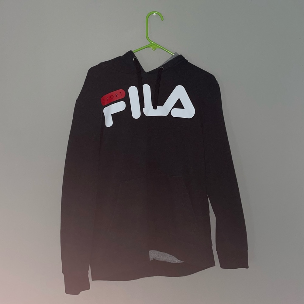 Dark Gray Fila Hoodie